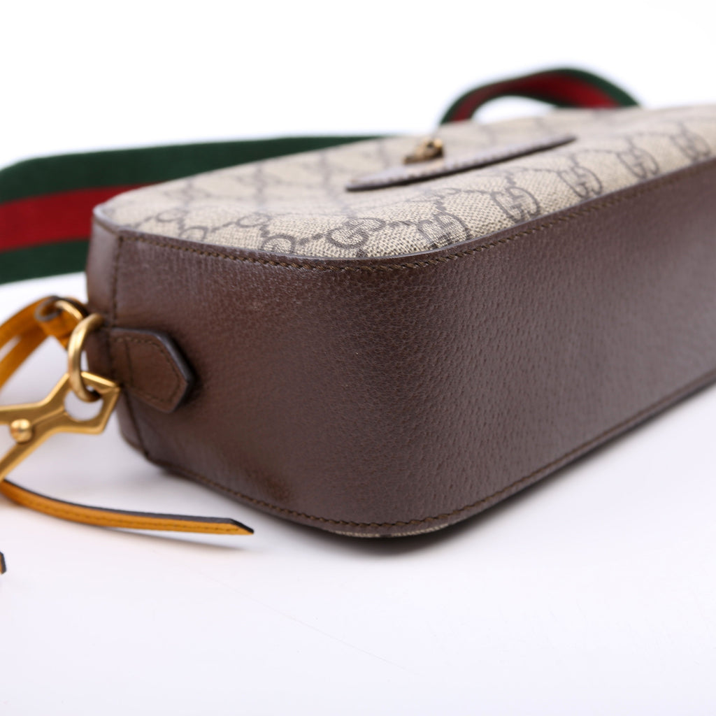 Gucci 476466 GG Supreme Messenger Bag Brown