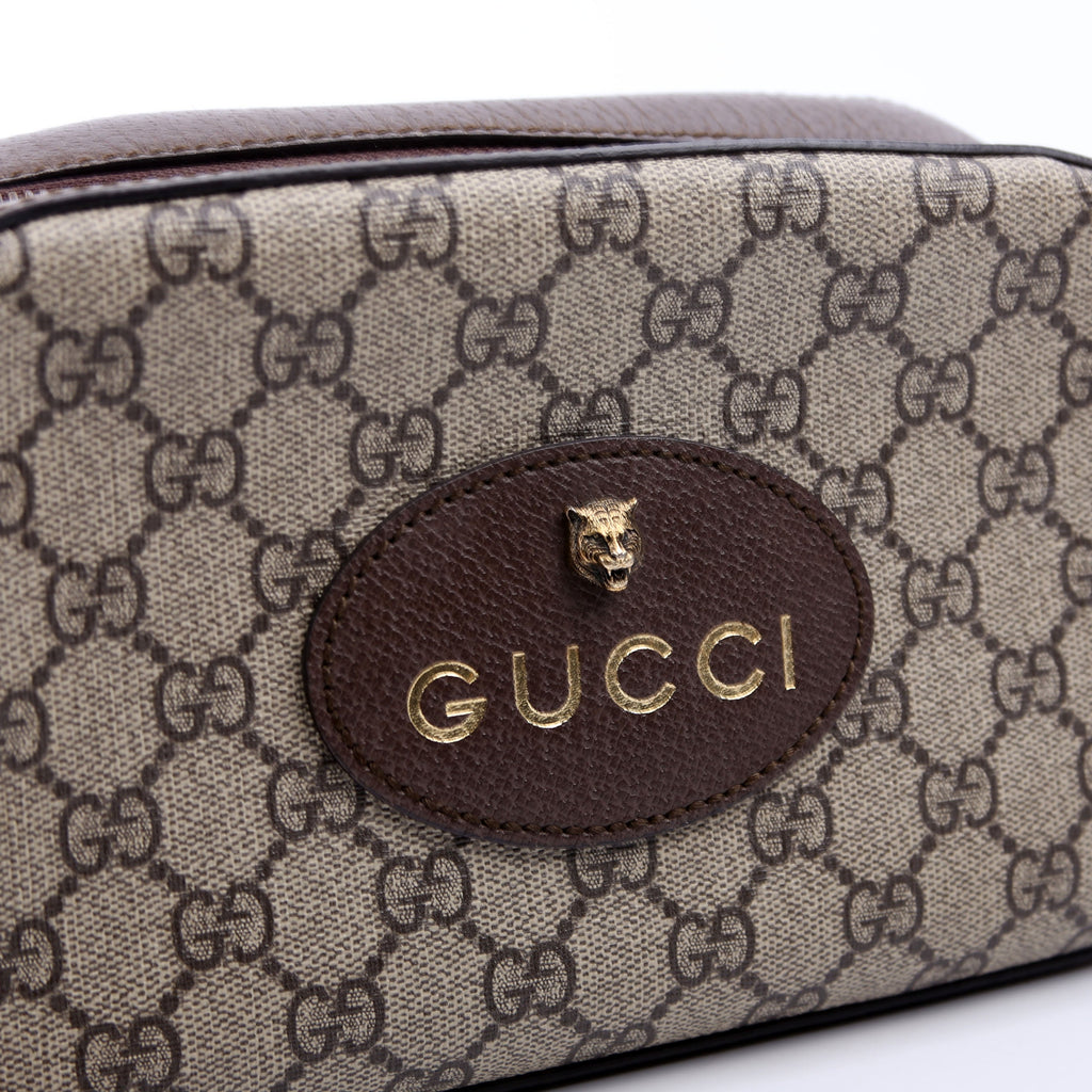 Gucci 476466 GG Supreme Messenger Bag Brown