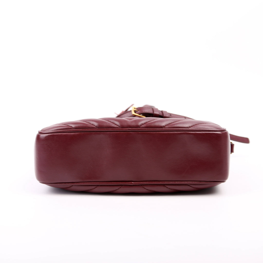 Lou Camera Bag Quilted Burgundy