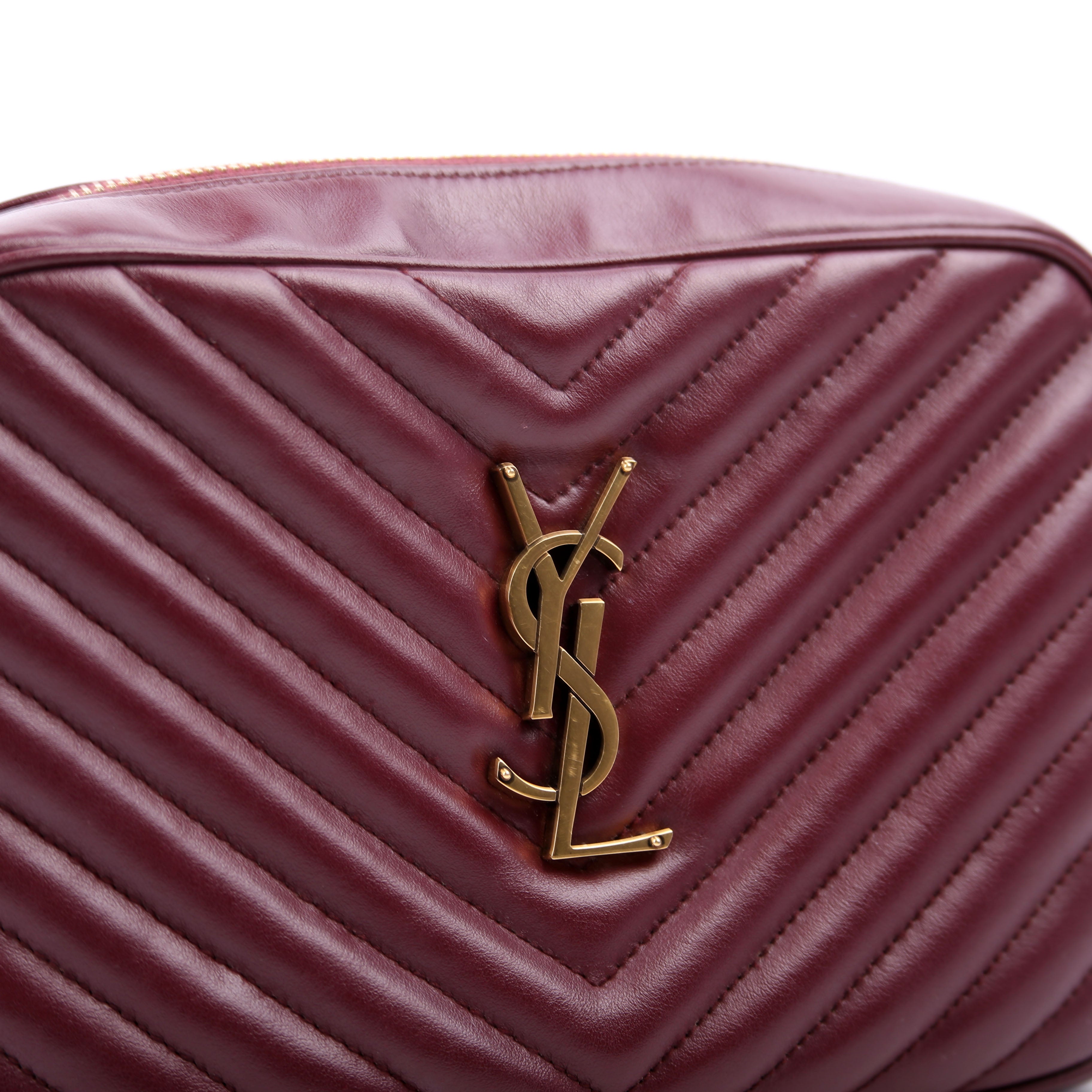 Lou Camera Bag Quilted Burgundy