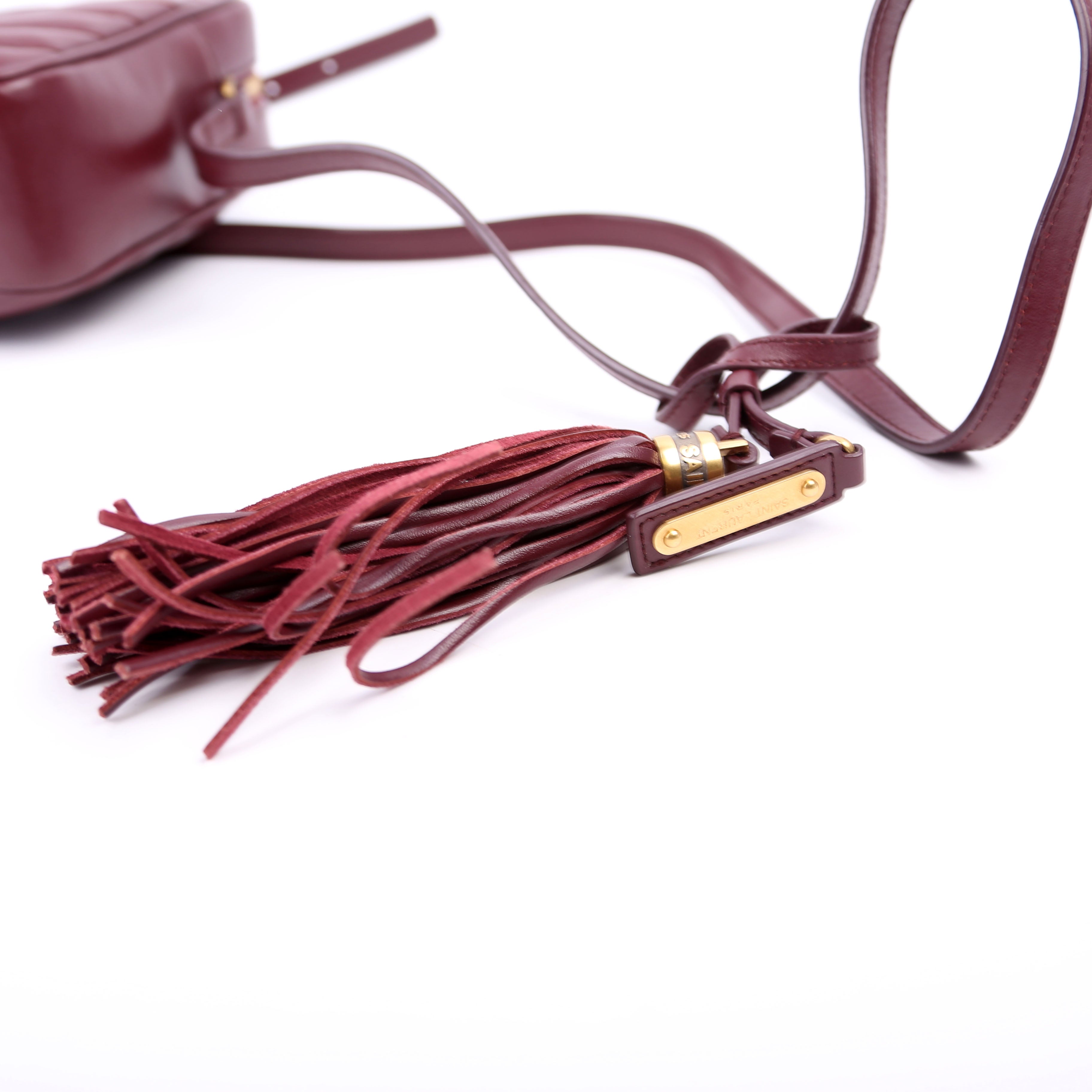 Lou Camera Bag Quilted Burgundy