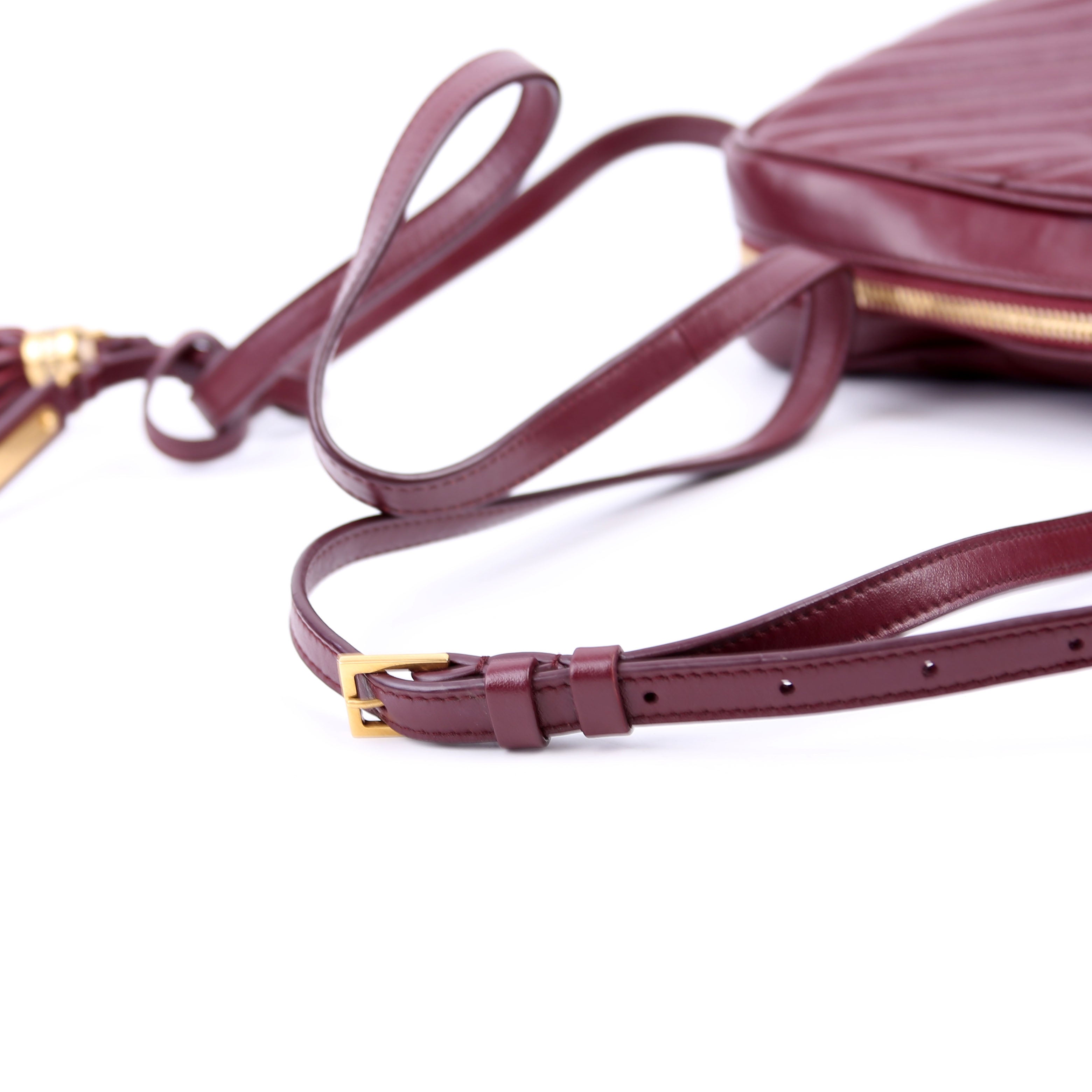 Lou Camera Bag Quilted Burgundy