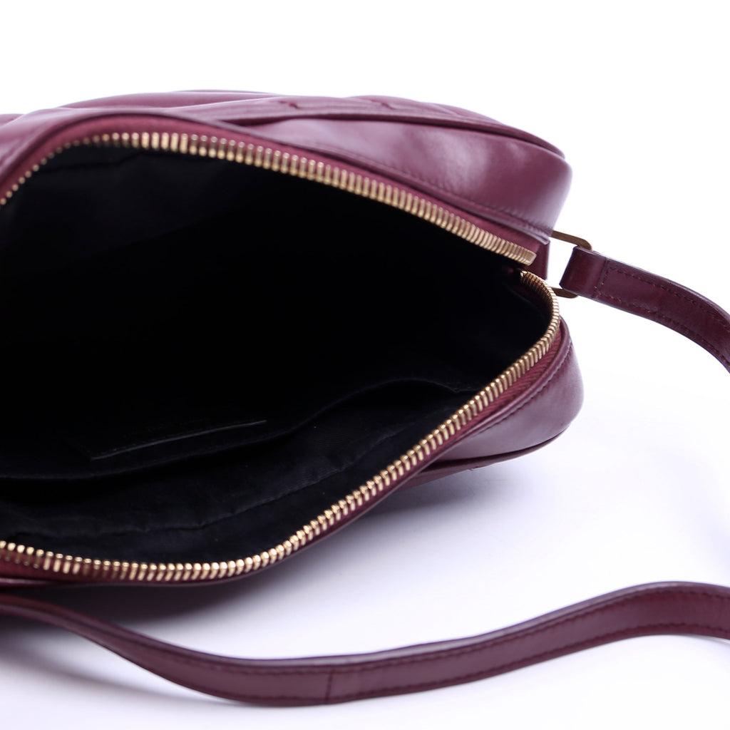 Lou Camera Bag Quilted Burgundy
