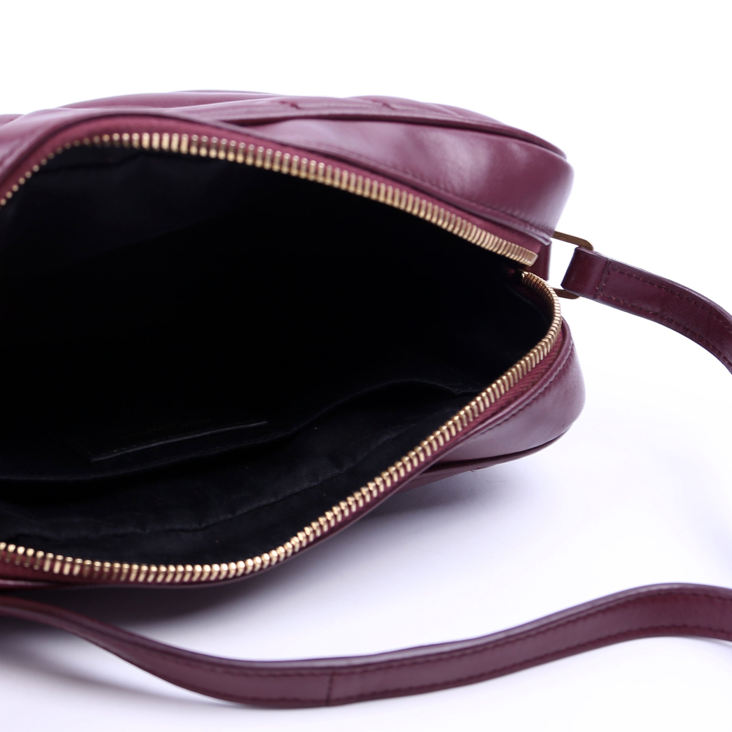 Lou Camera Bag Quilted Burgundy