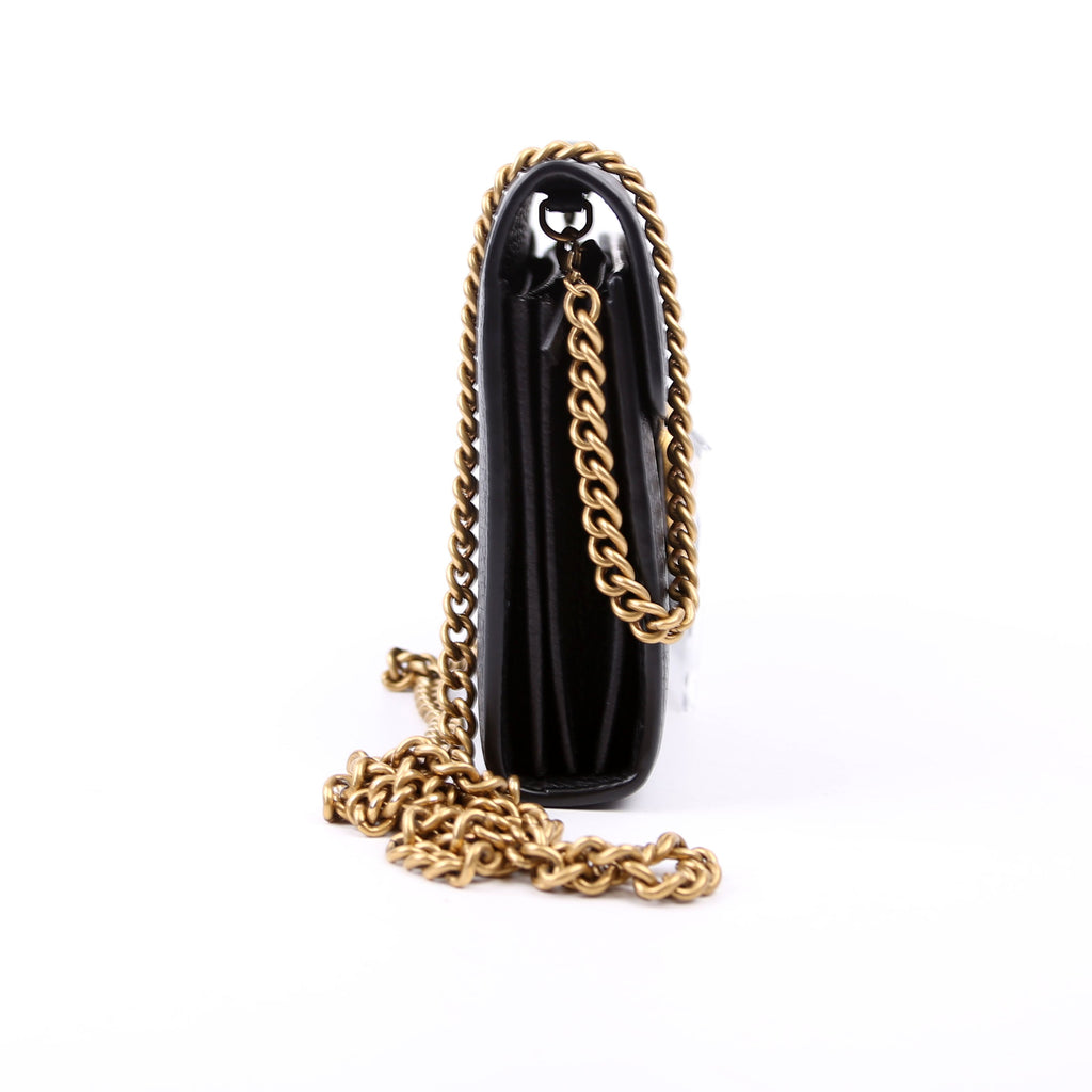 401232 Marmont Chain Wallet Black