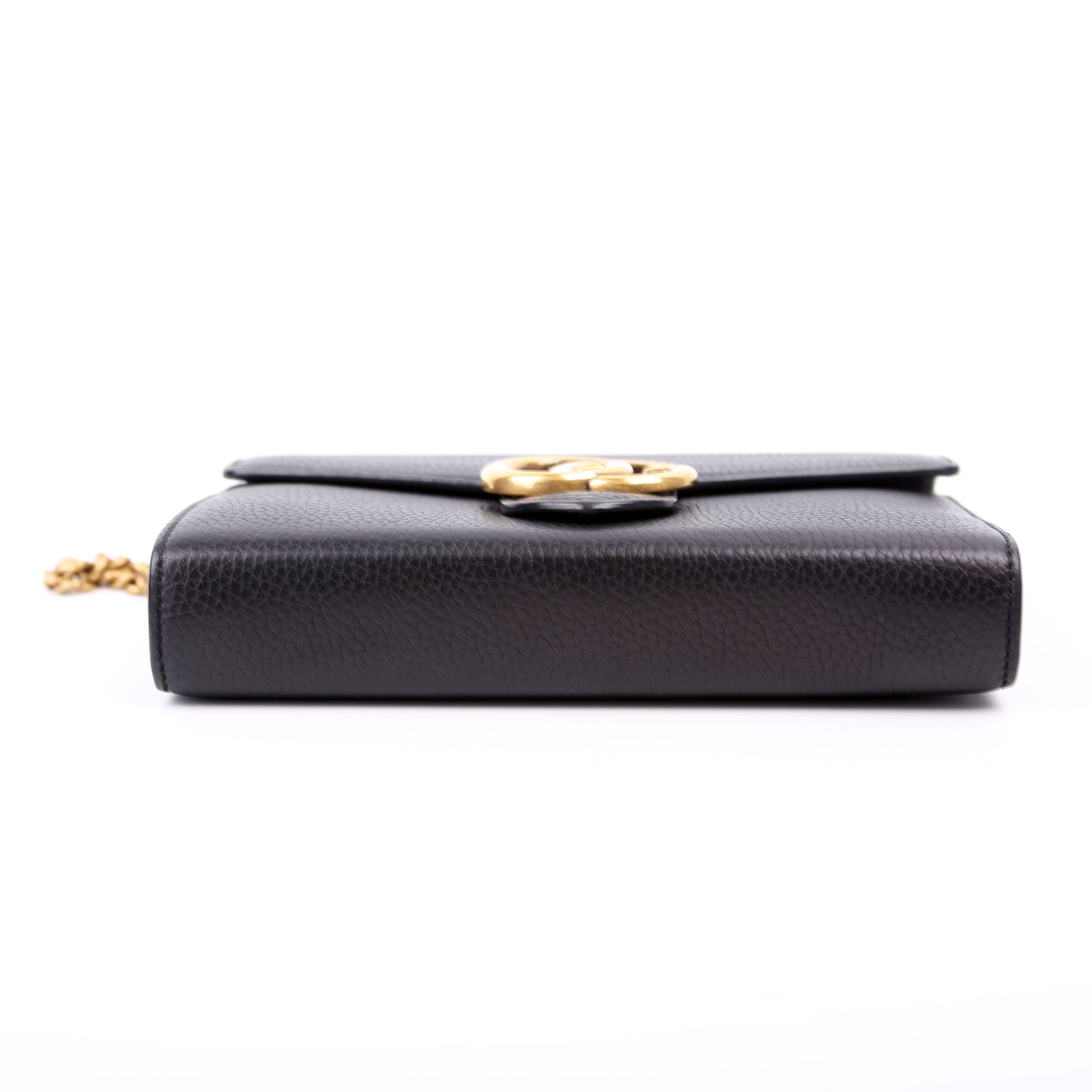 401232 Marmont Chain Wallet Black