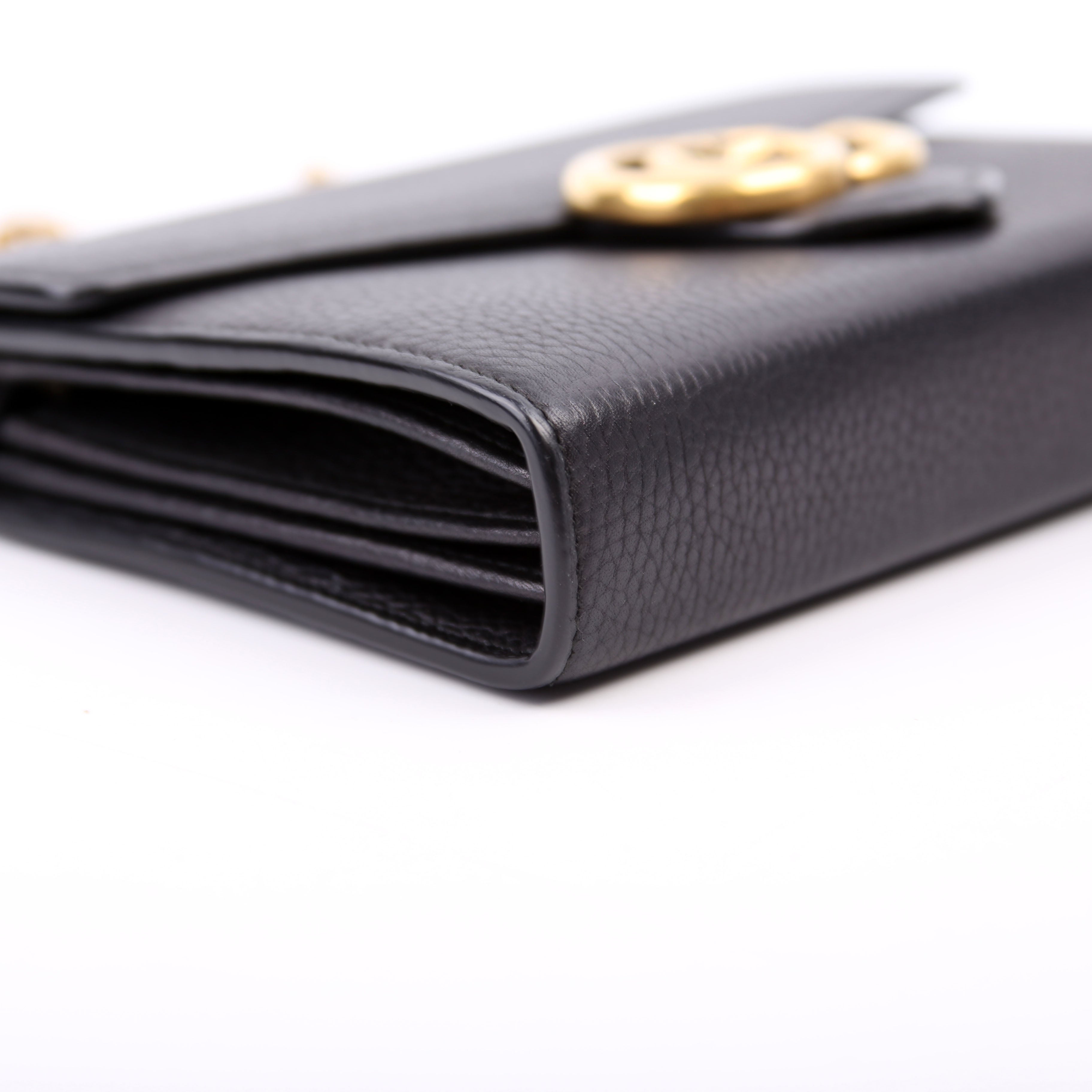 401232 Marmont Chain Wallet Black