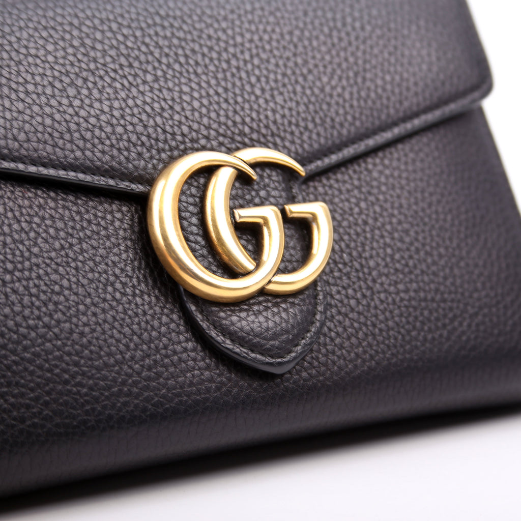 401232 Marmont Chain Wallet Black
