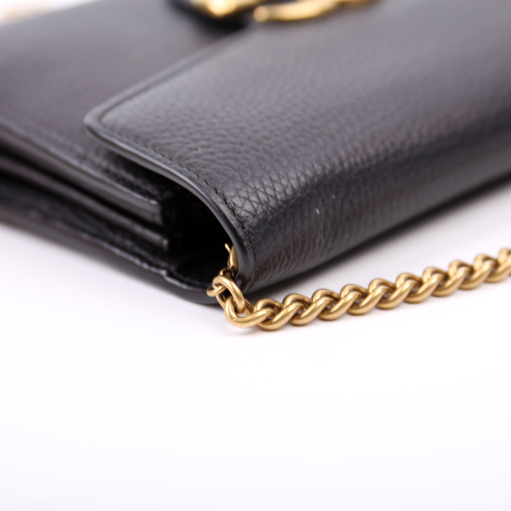 401232 Marmont Chain Wallet Black