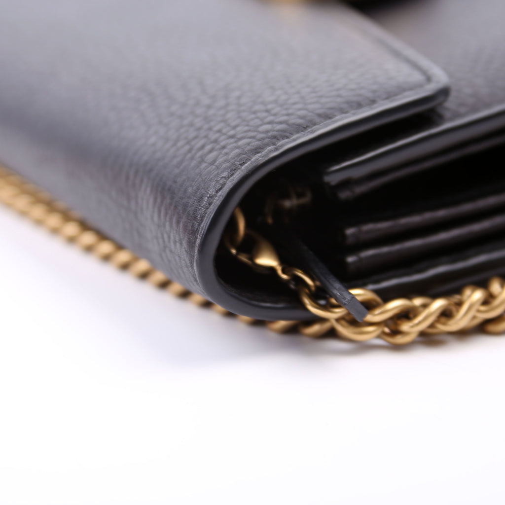 401232 Marmont Chain Wallet Black