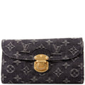 Amelia Wallet Monogram Denim