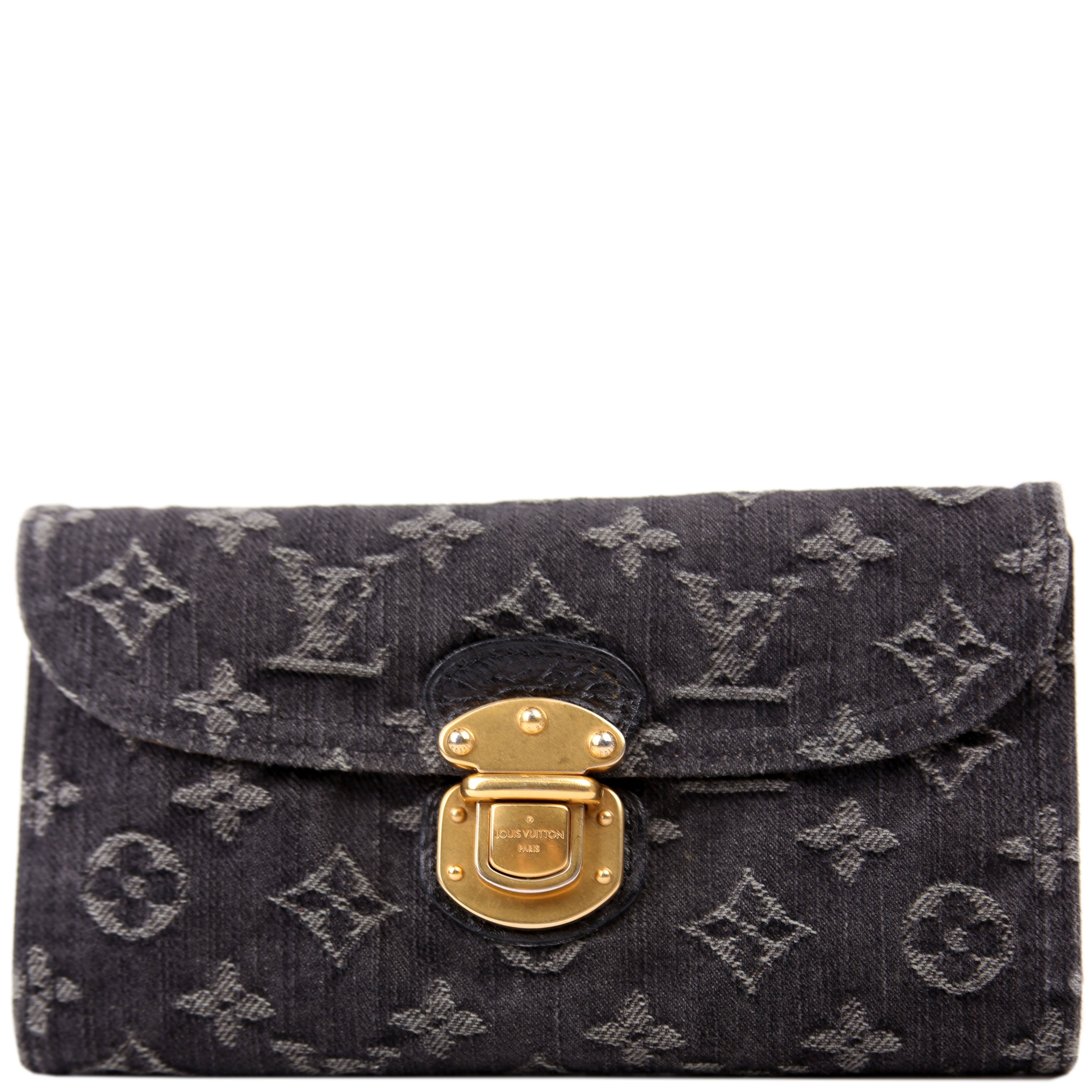 Amelia Wallet Monogram Denim