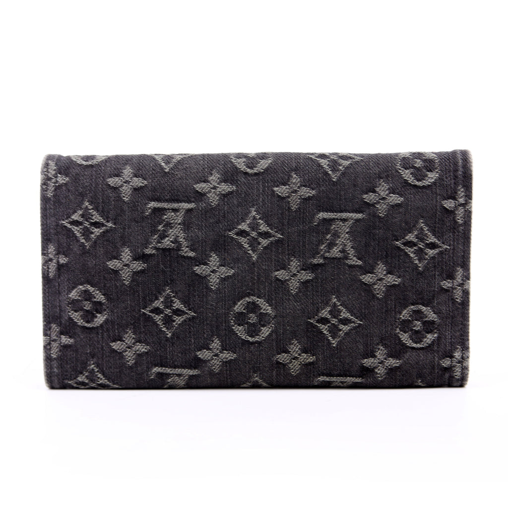 Amelia Wallet Monogram Denim