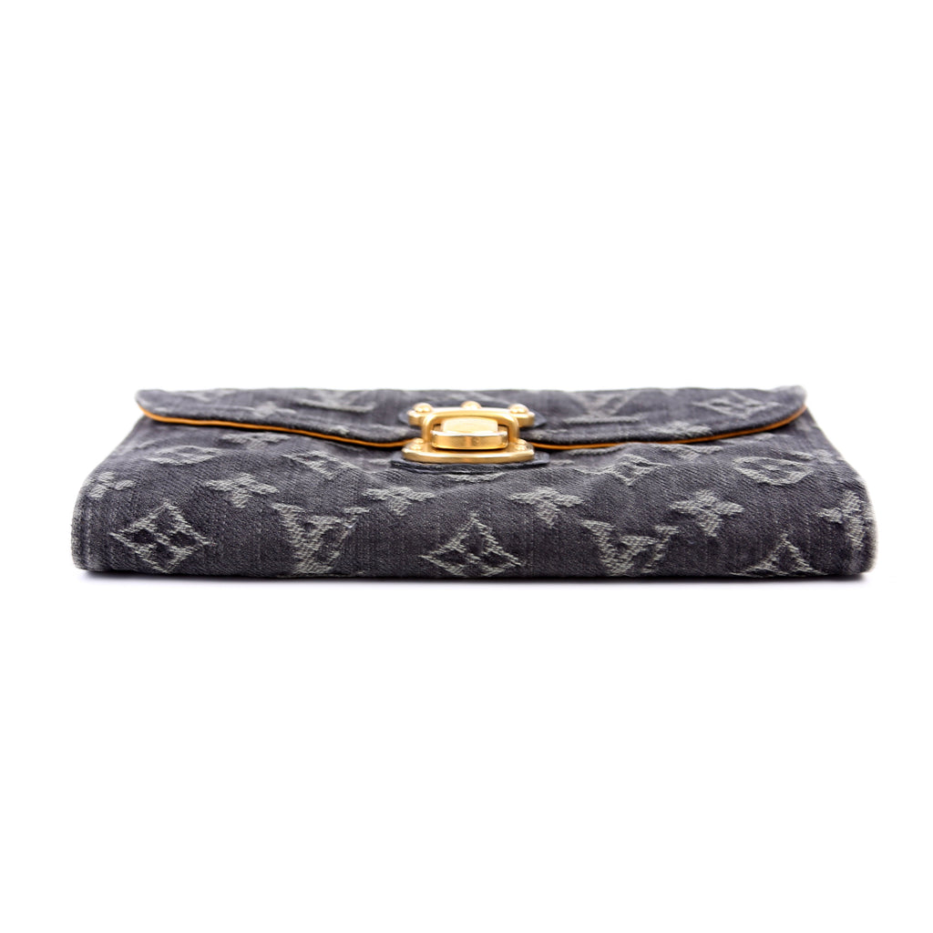 Amelia Wallet Monogram Denim