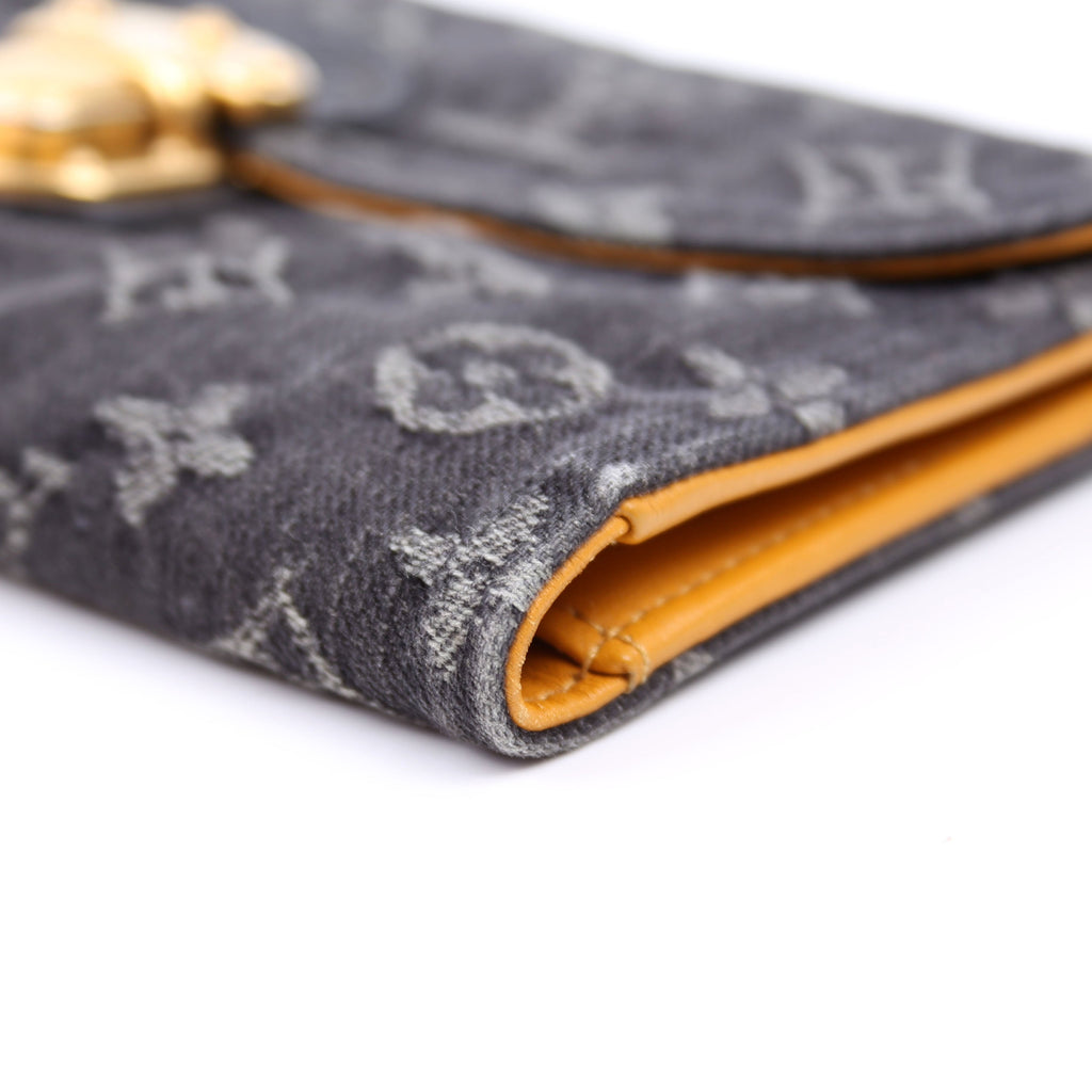 Amelia Wallet Monogram Denim