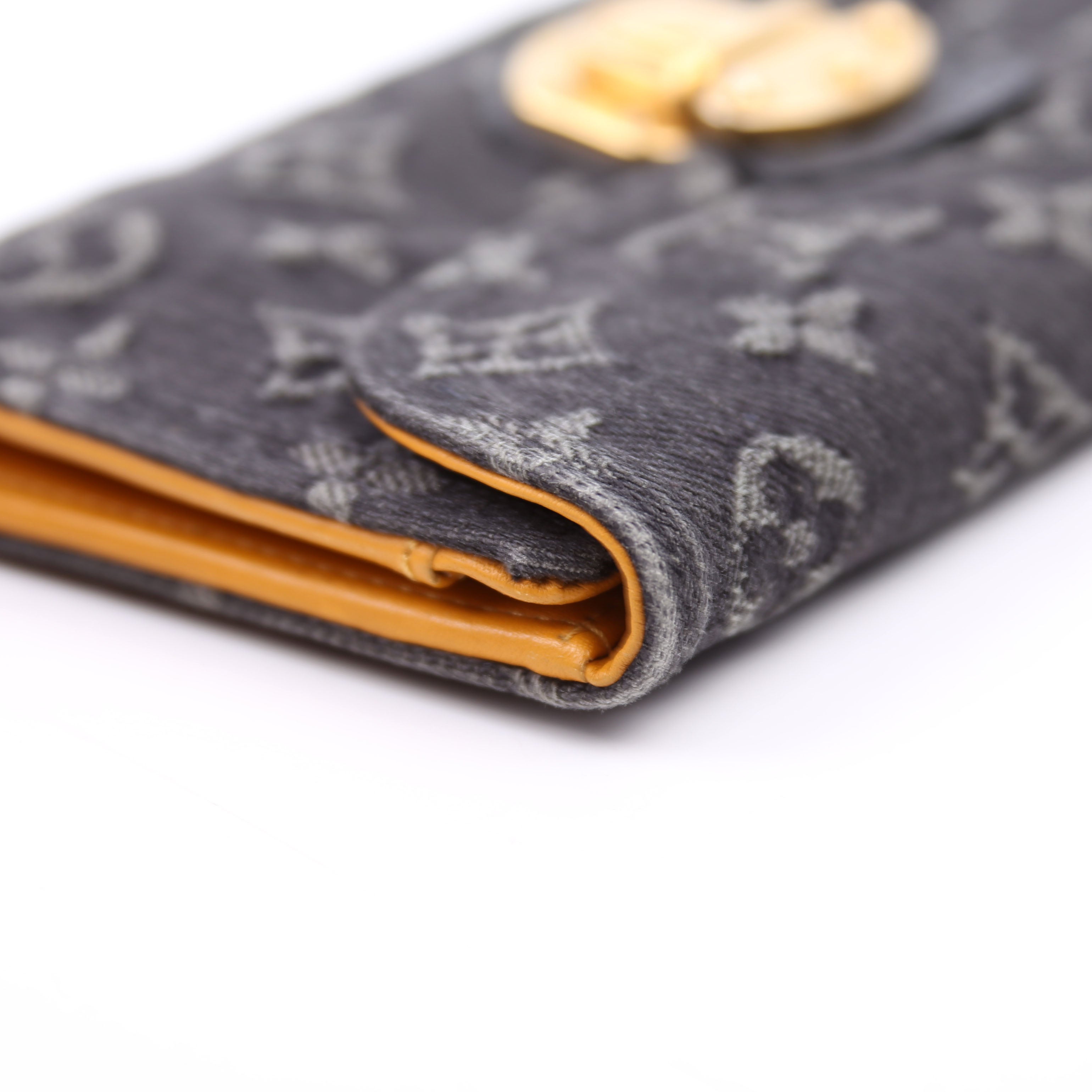 Amelia Wallet Monogram Denim