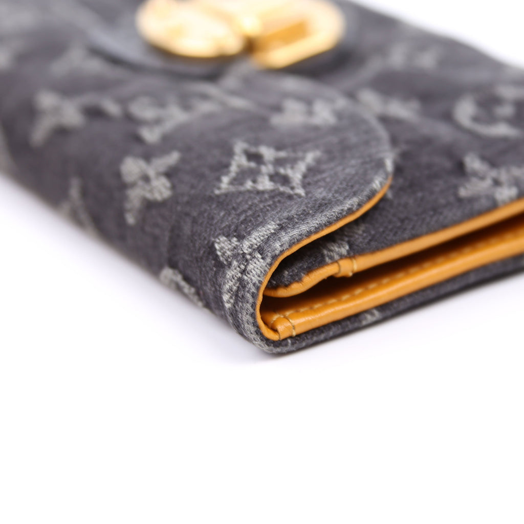 Amelia Wallet Monogram Denim