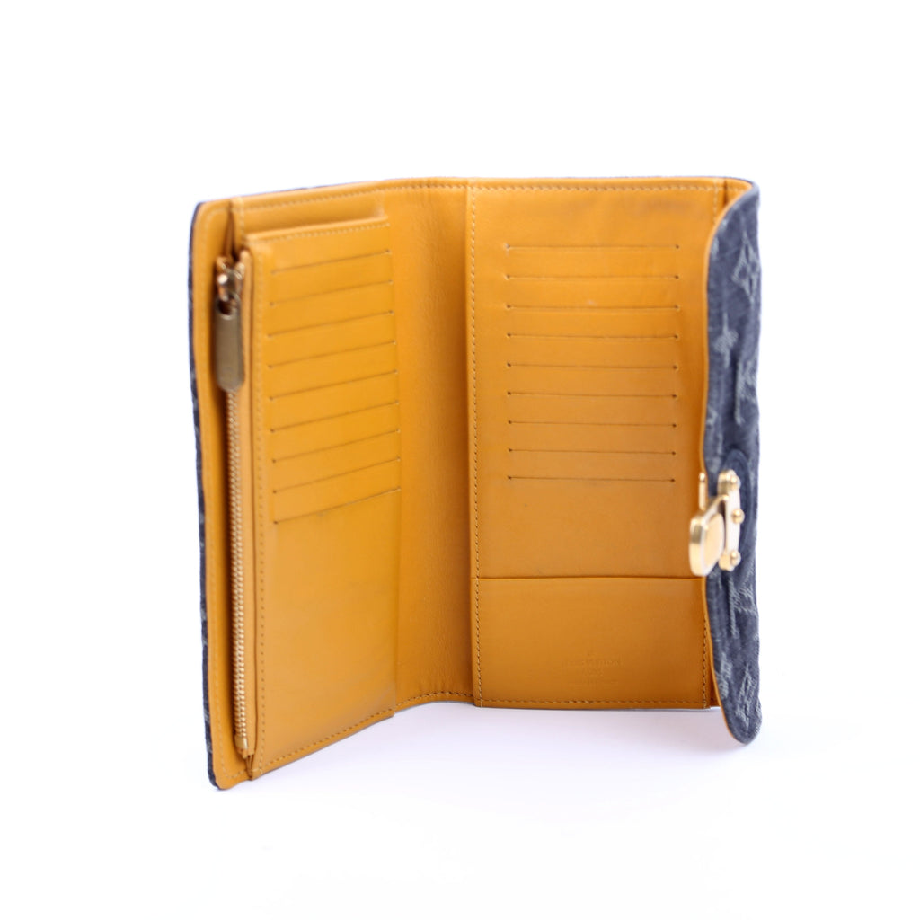 Amelia Wallet Monogram Denim