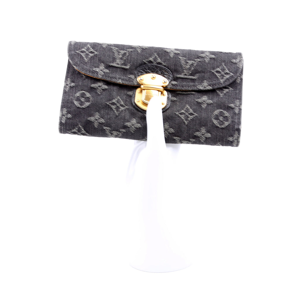 Amelia Wallet Monogram Denim