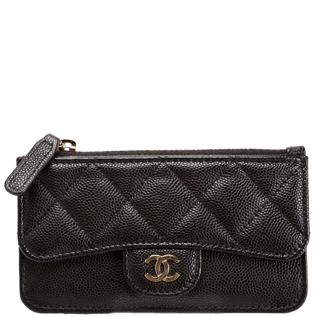 CC Flap Card Holder Caviar RFID Black