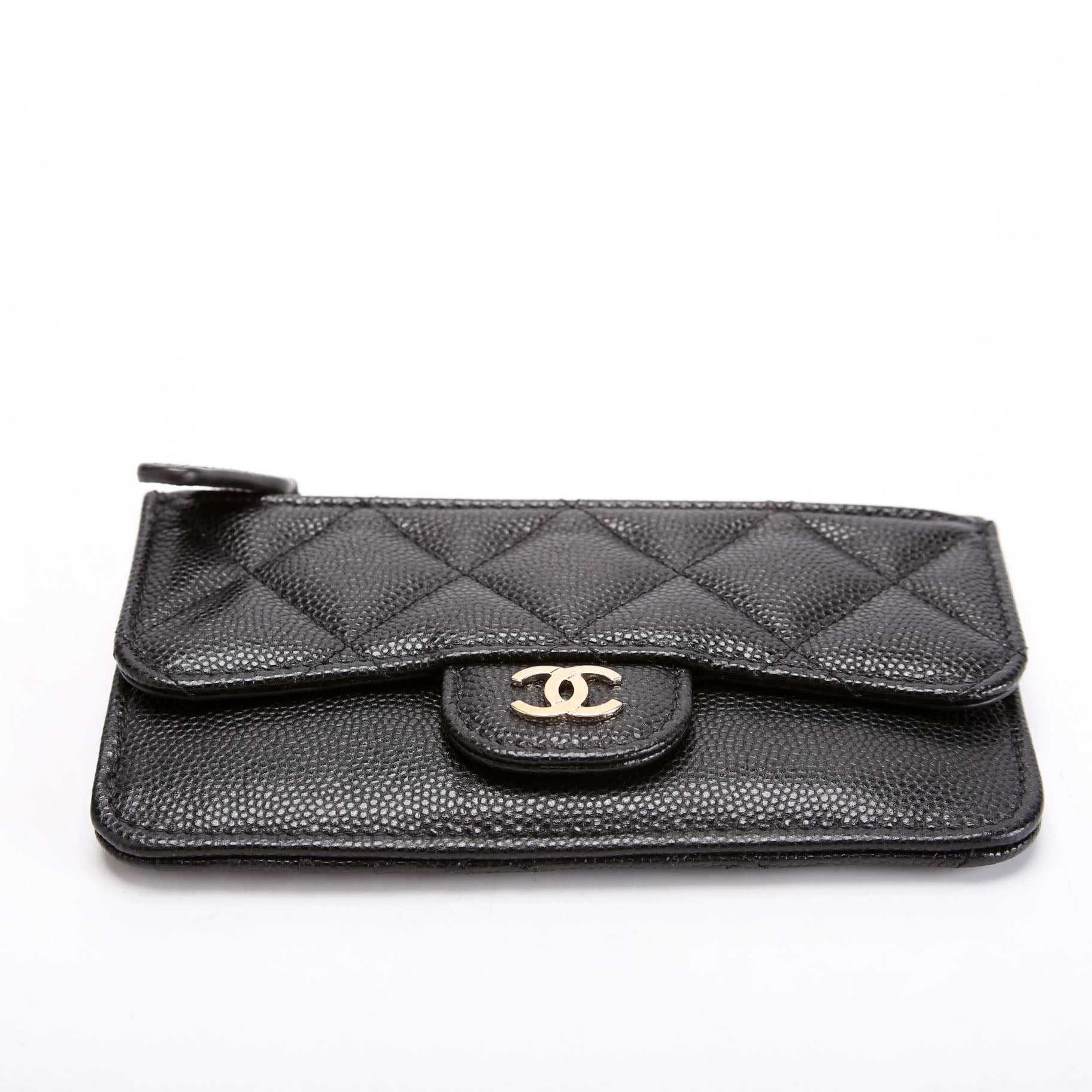 CC Flap Card Holder Caviar RFID Black