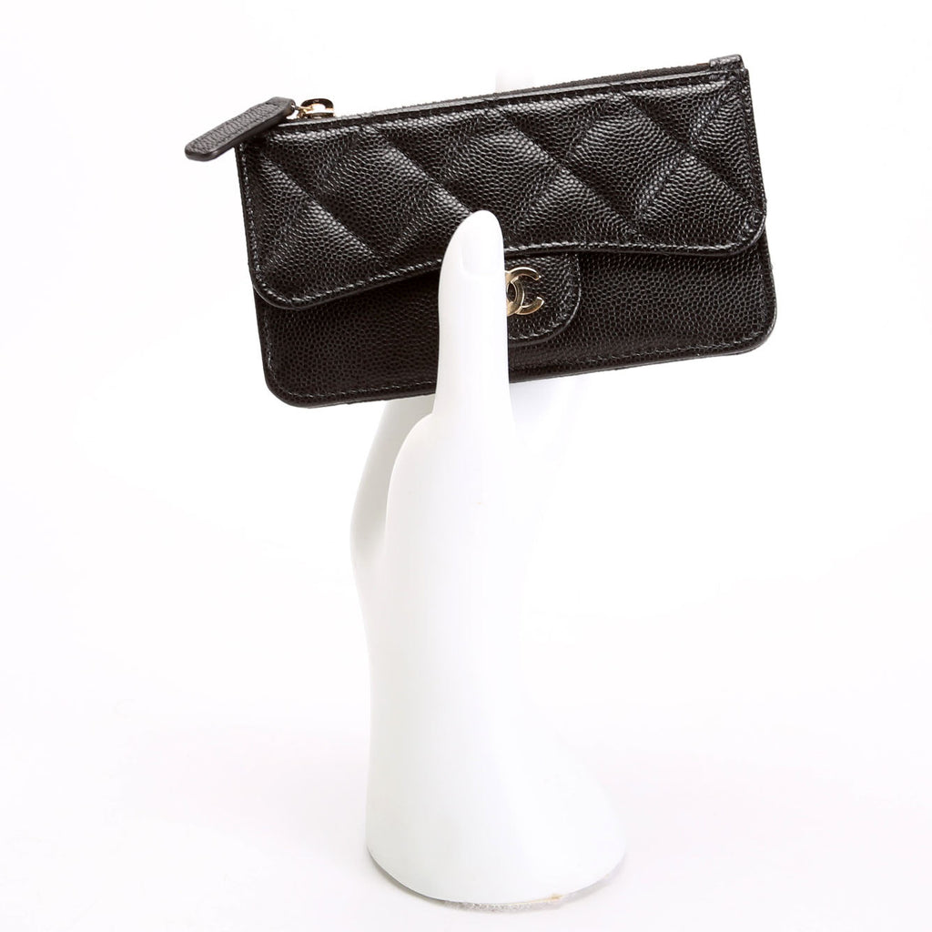 CC Flap Card Holder Caviar RFID Black