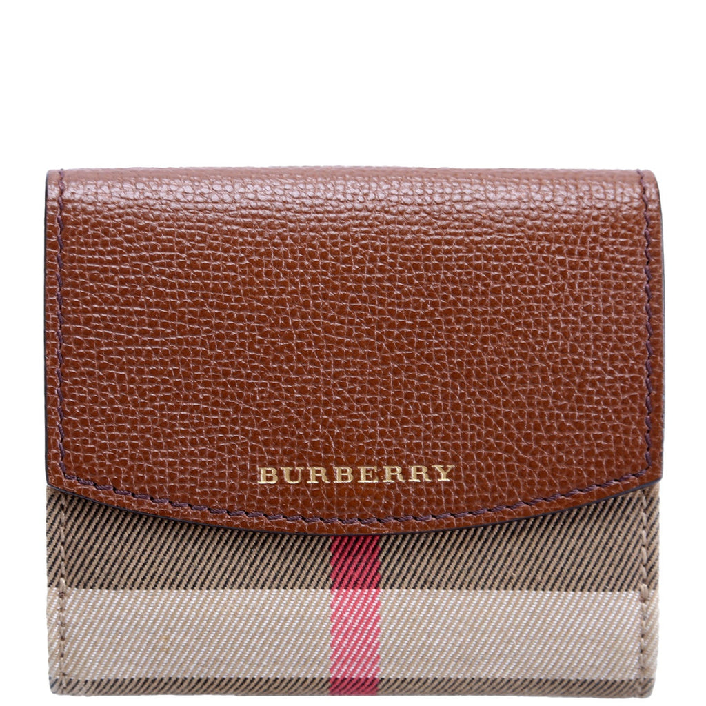 Luna Compact French Wallet Brown