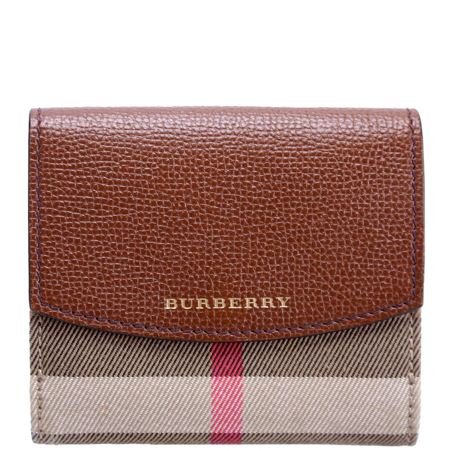 Luna Compact French Wallet Brown