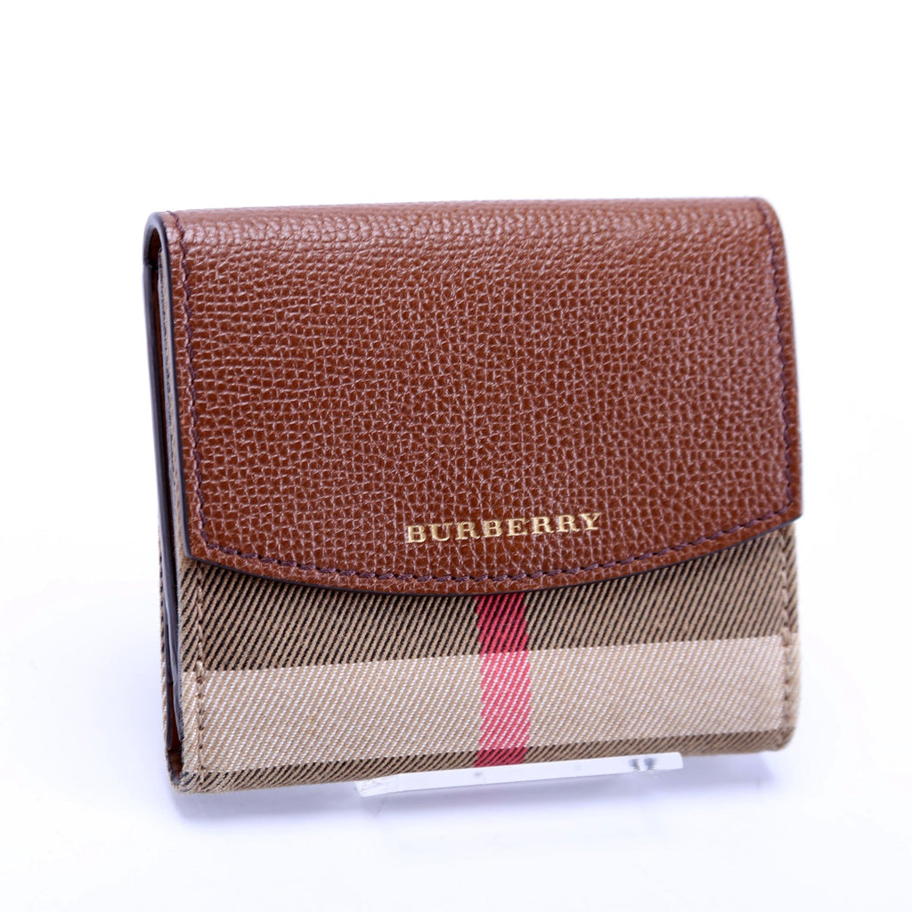 Luna Compact French Wallet Brown