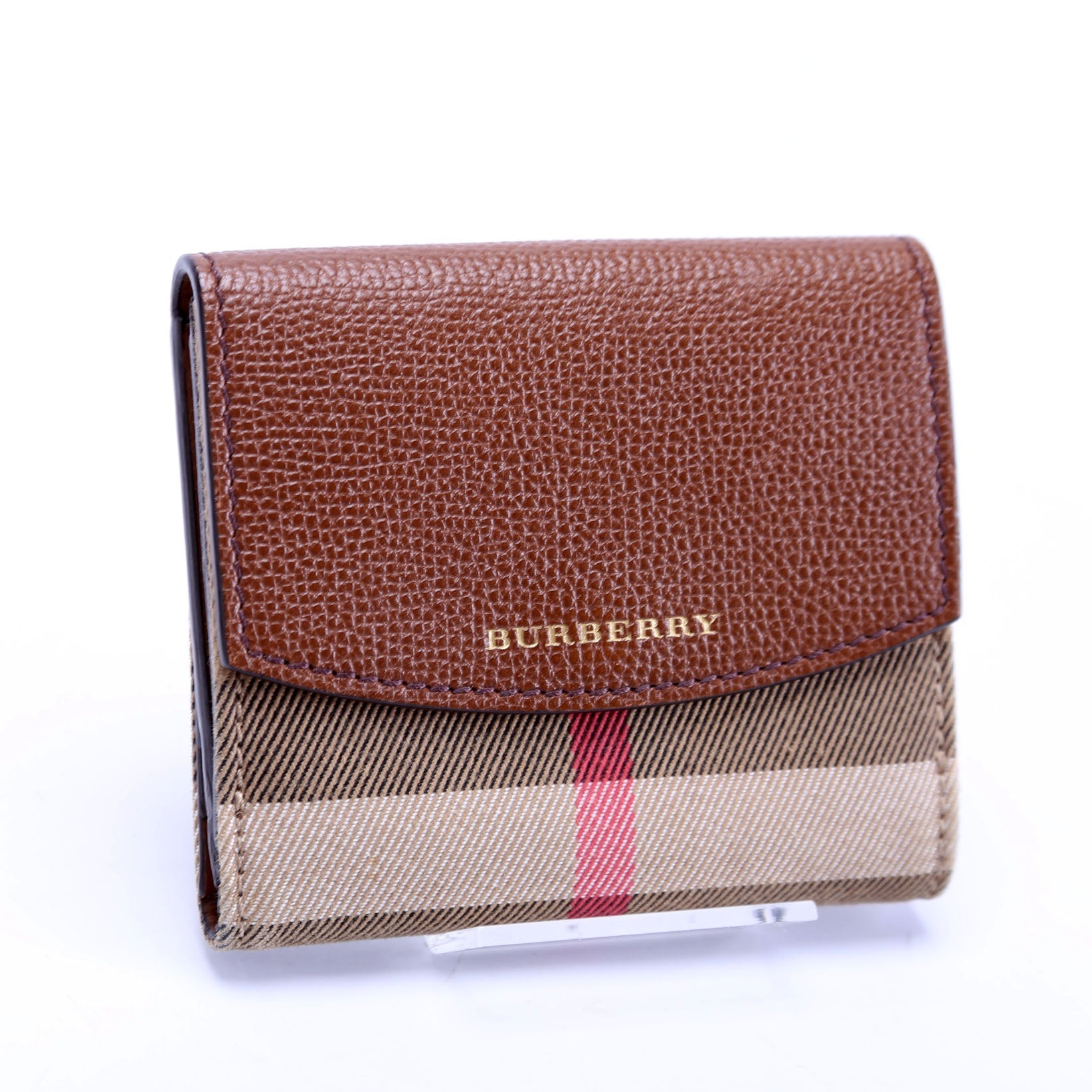 Luna Compact French Wallet Brown