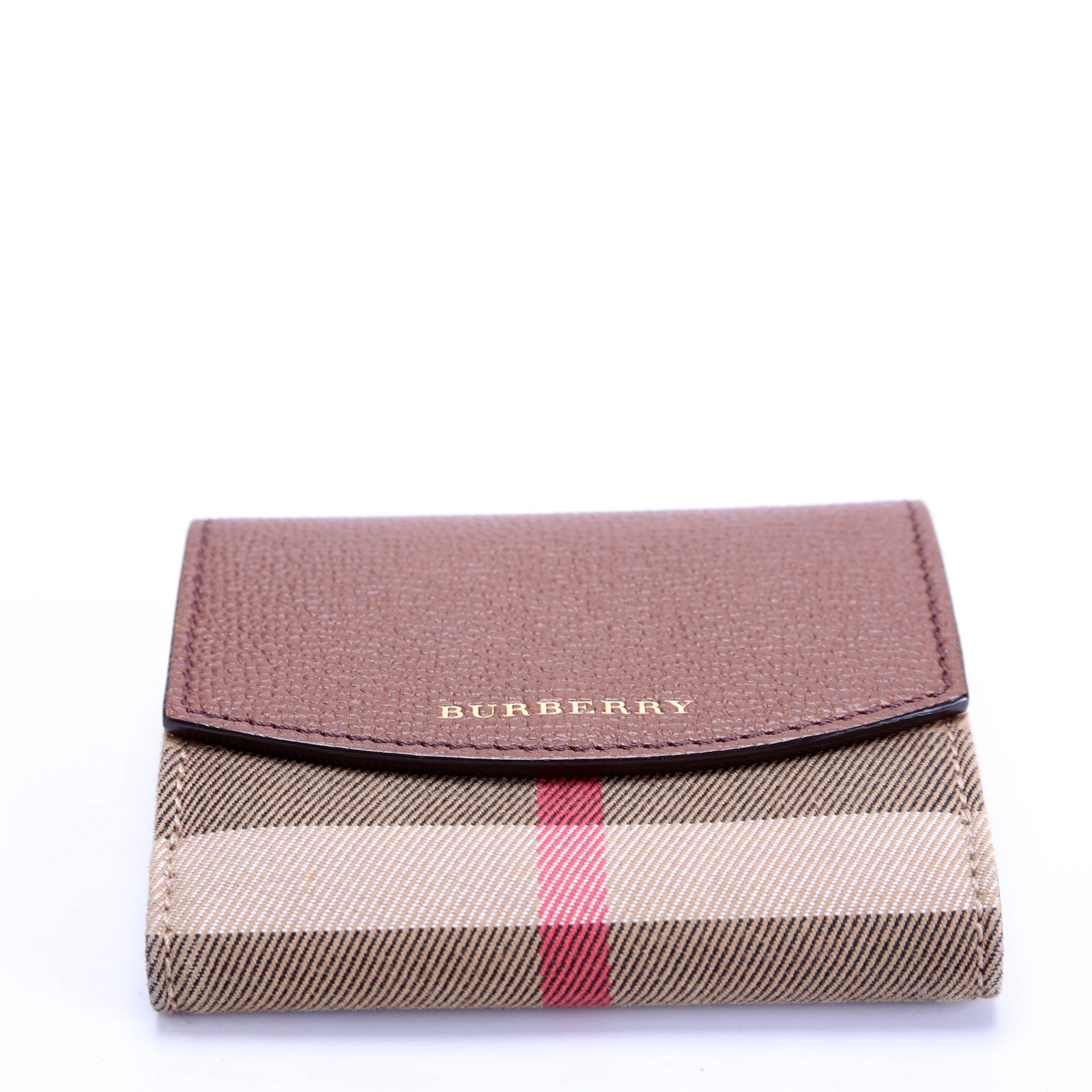 Luna Compact French Wallet Brown