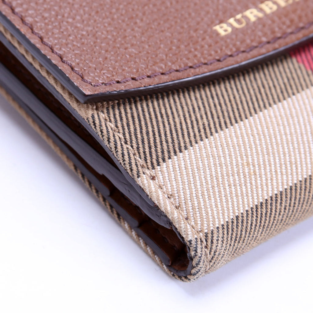 Luna Compact French Wallet Brown