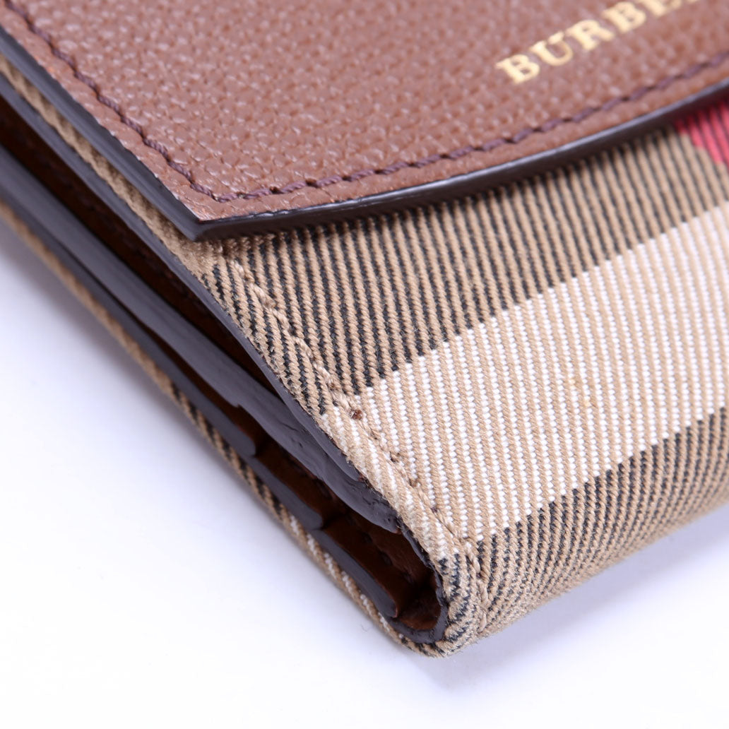 Luna Compact French Wallet Brown
