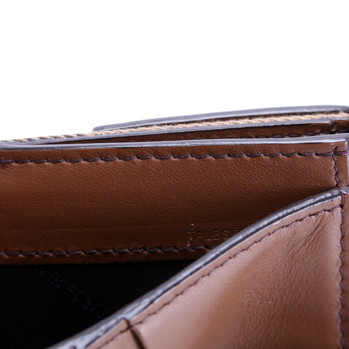 Luna Compact French Wallet Brown