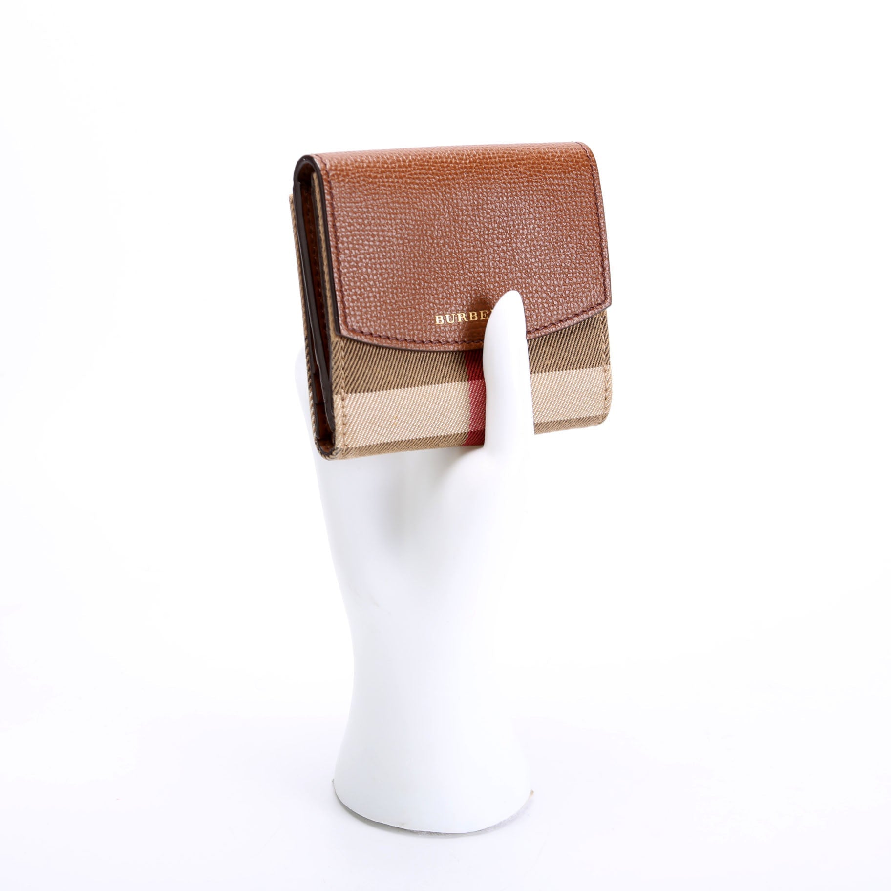 Luna Compact French Wallet Brown