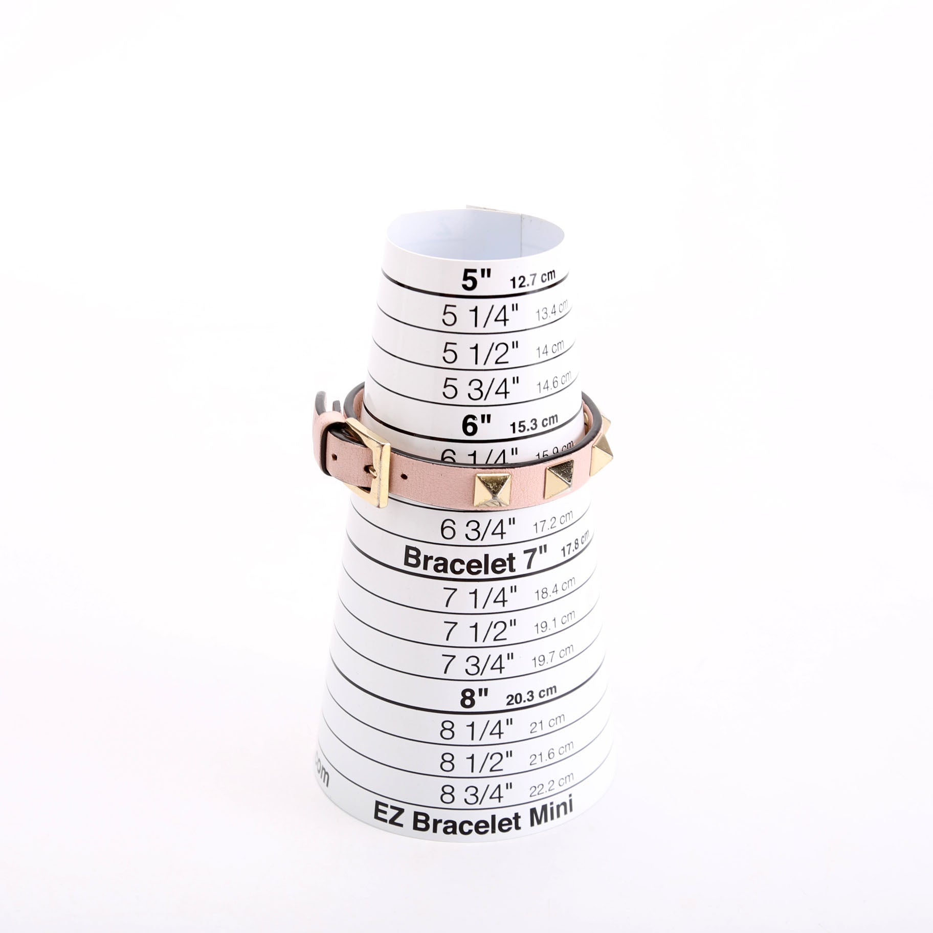 The Rockstud Leather Bracelet Pink