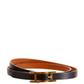 Hermes Behapi Double Tour Bracelet Black/Brown