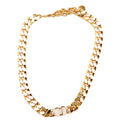 Cd Logo Danseuse Etoile Link Necklace Gold