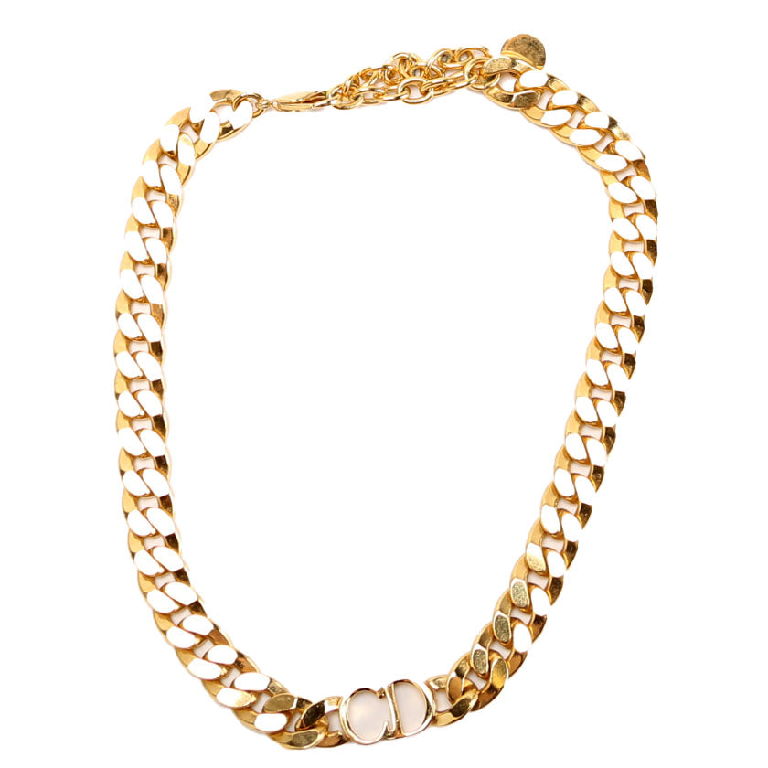 Cd Logo Danseuse Etoile Link Necklace Gold