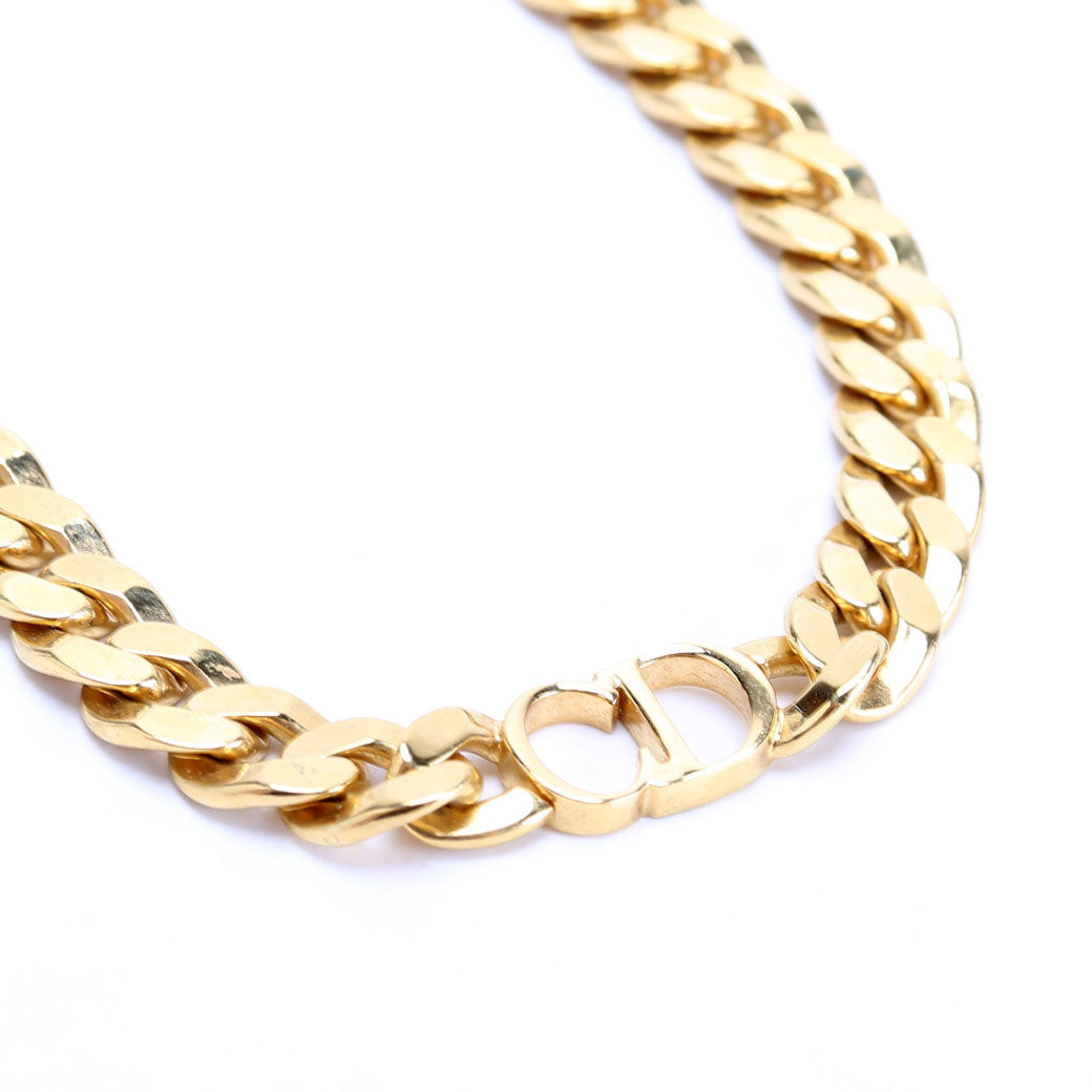 Cd Logo Danseuse Etoile Link Necklace Gold