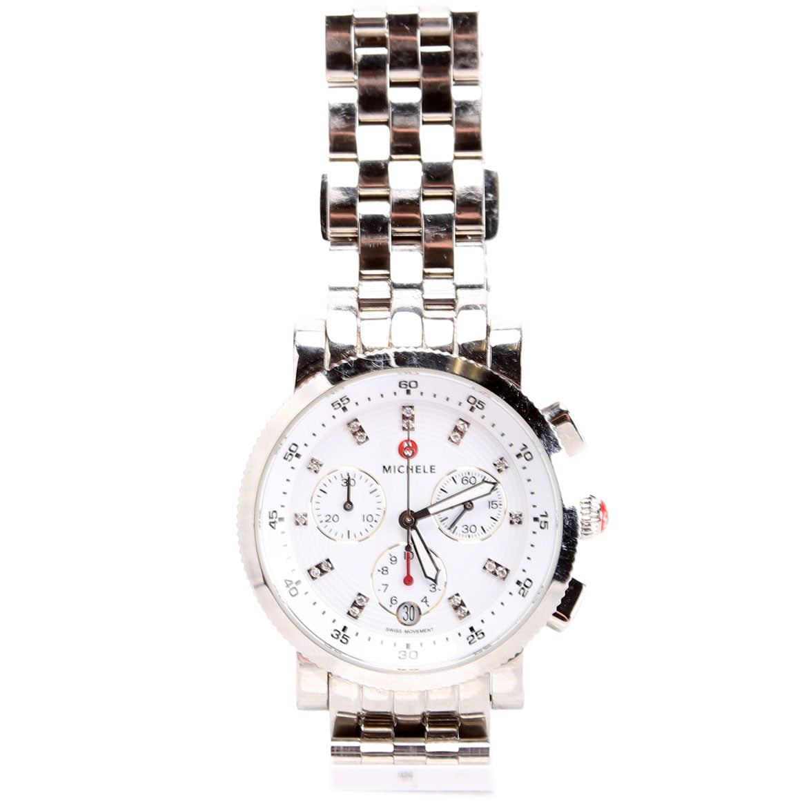Sport Sail Stainless With 0.6CW Diamond Watch Silver/White