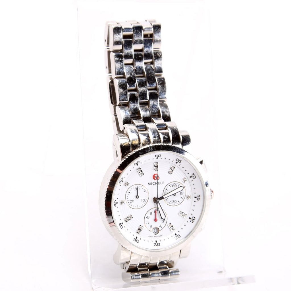 Sport Sail Stainless With 0.6CW Diamond Watch Silver/White