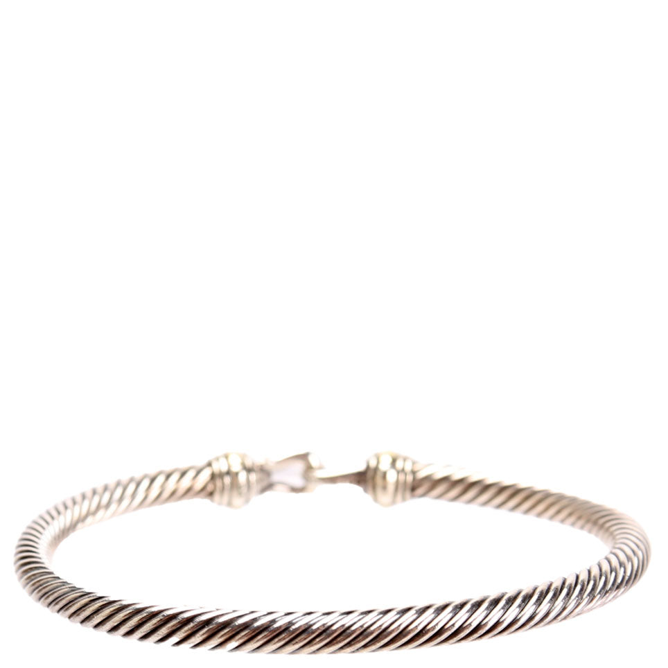 Classic Cable 4MM Buckle Bracelet 925/750