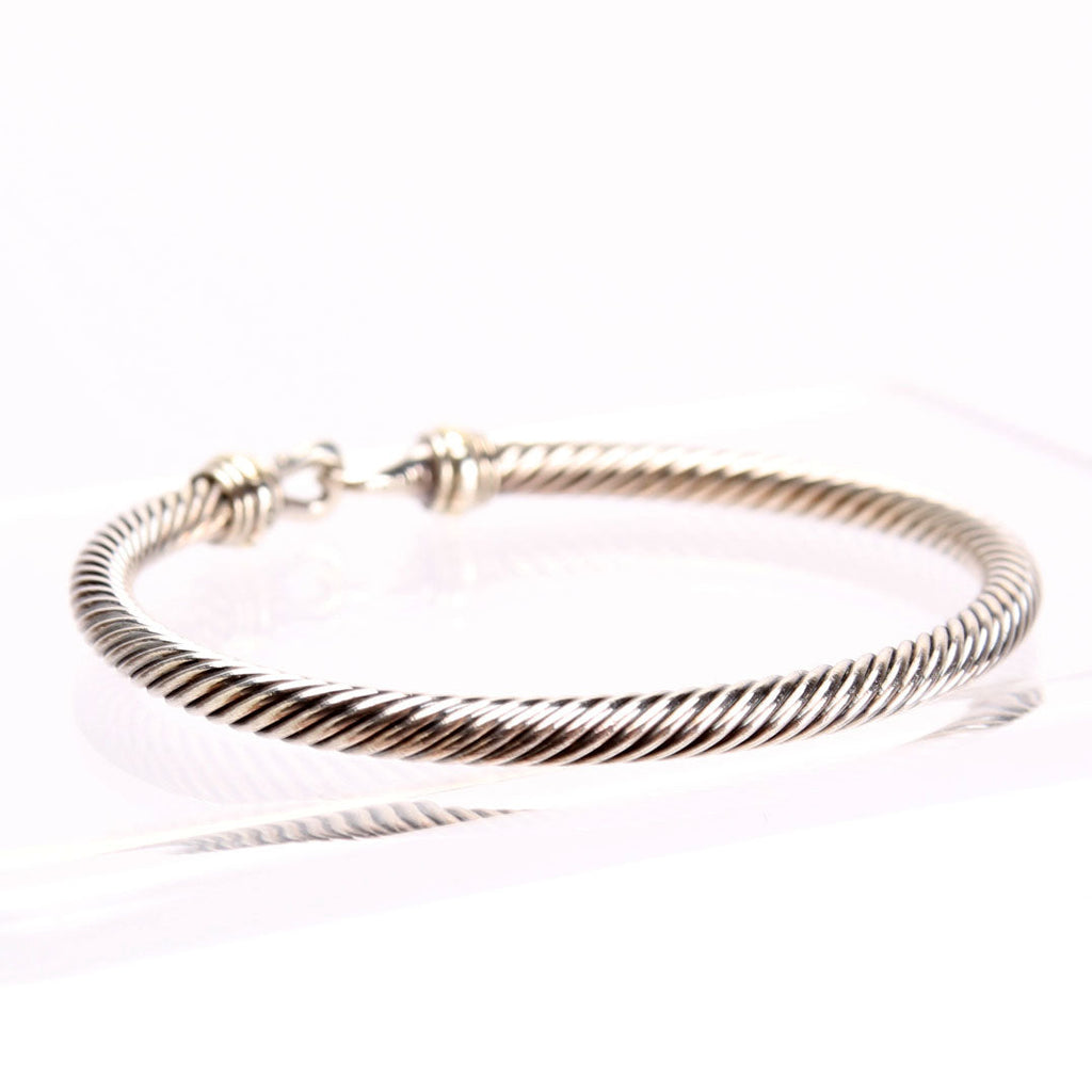 Classic Cable 4MM Buckle Bracelet 925/750