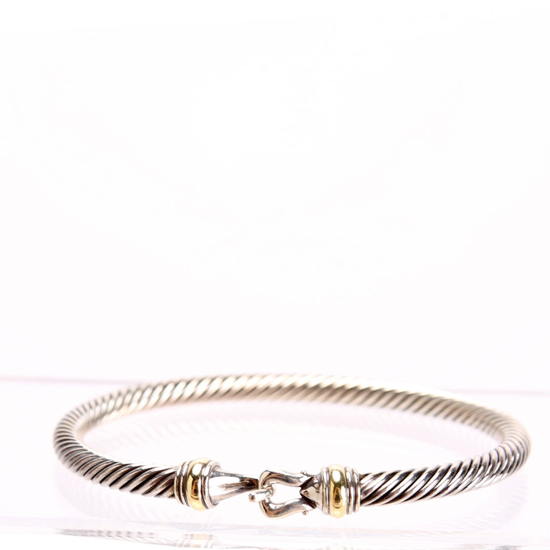Classic Cable 4MM Buckle Bracelet 925/750