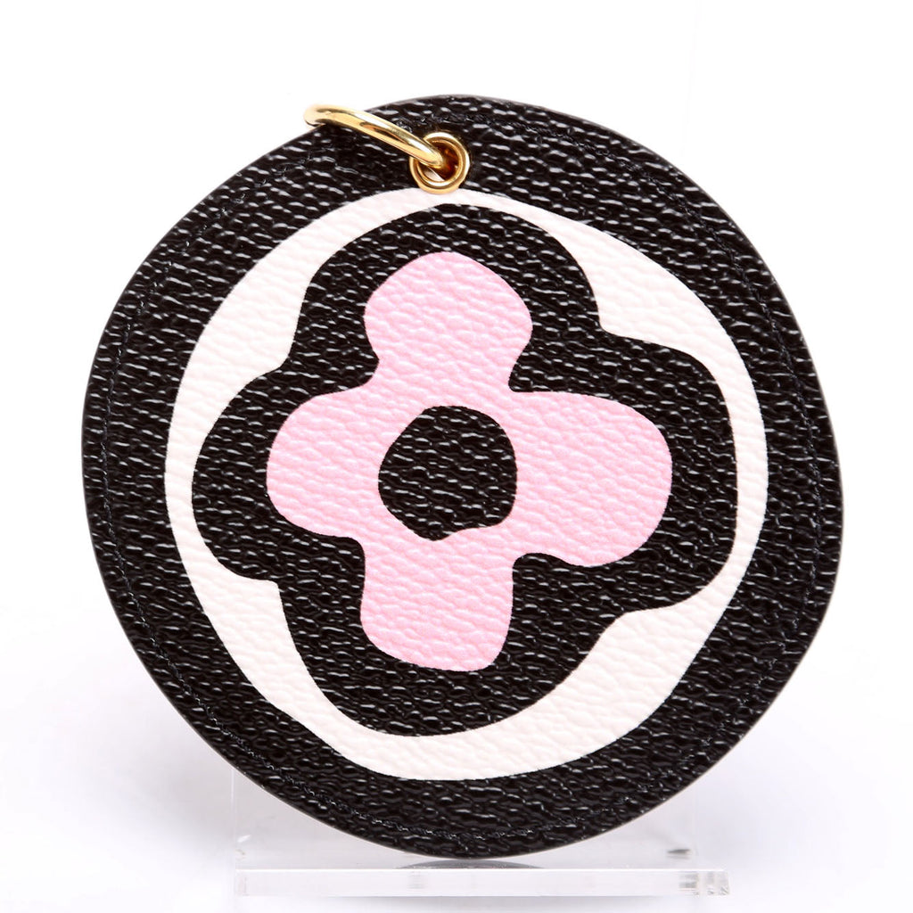 Illustre Wild At Heart Monogram Bag Charm Black/Pink