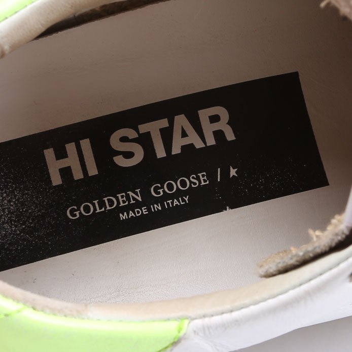 Hi Star Sneakers Size 37 Zebra/White/Neon Yellow
