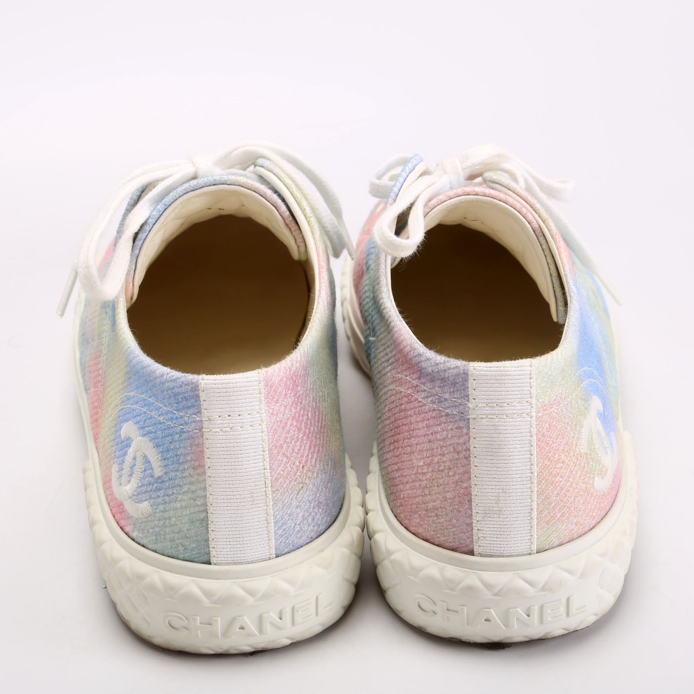 Fabric Quilted Sneakers Multi Size 39.5