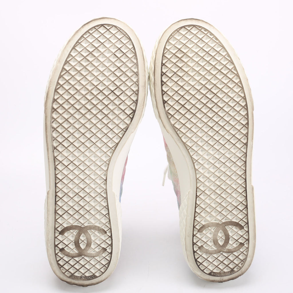 Fabric Quilted Sneakers Multi Size 39.5