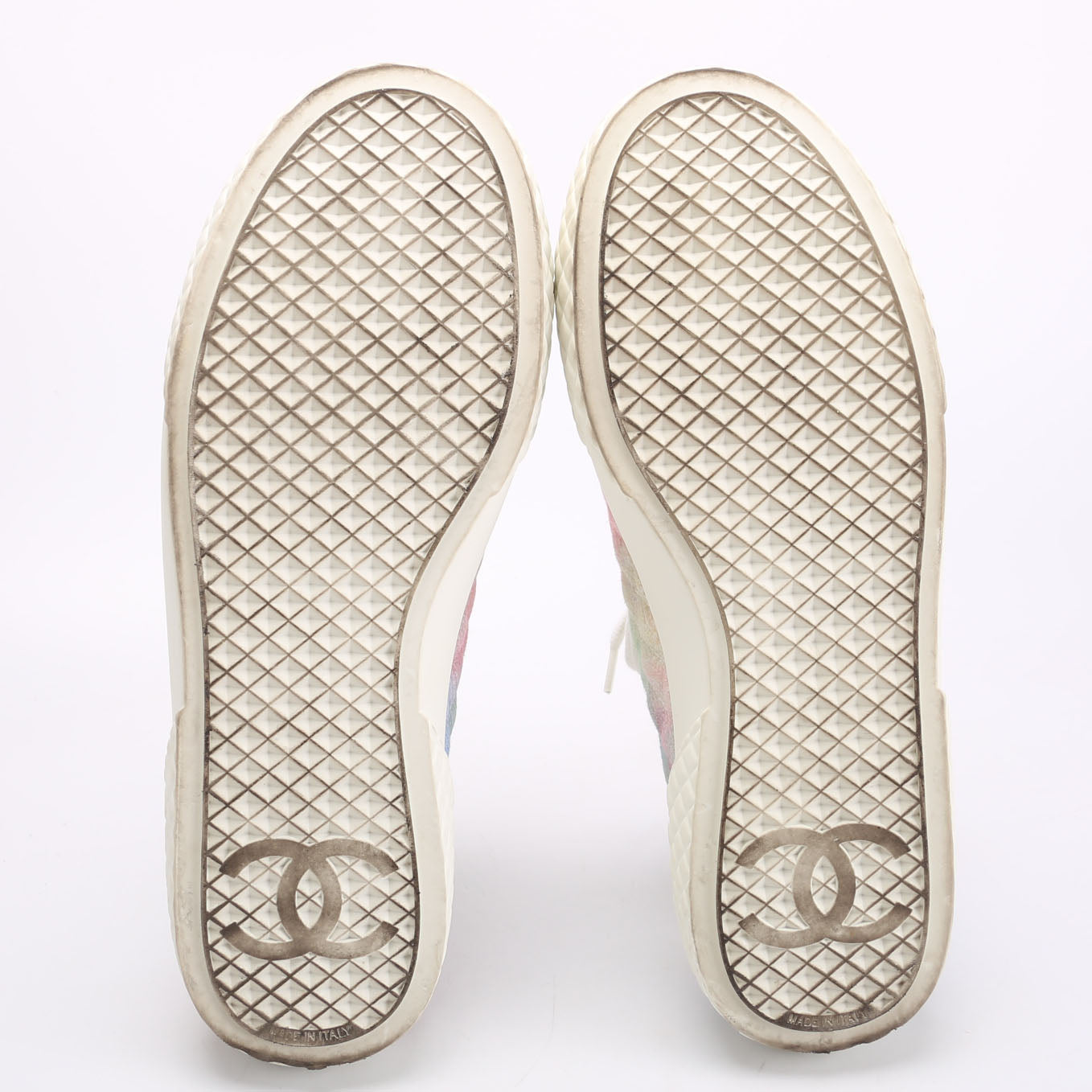 Fabric Quilted Sneakers Multi Size 39.5